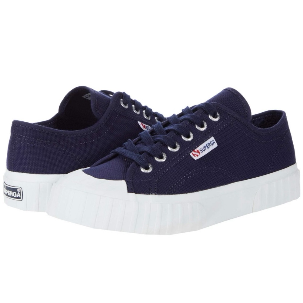 Superga 2294 COTW Lace-Up Sneakers in Navy Size 39.5 EU / 9.5 US